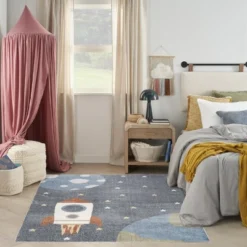 Nourison Kids Washable Space Rocketship Indoor Rug -Child Furniture Shop GUEST ffadb803 baa7 46b8 92ed 012770568a06