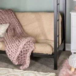 Twin Over Futon Analise Metal Bunk Bed Black - Saracina Home 13 Twin Over Futon Analise Metal Bunk Bed Black - Saracina Home -Child Furniture Shop GUEST ffe84cd1 2ca5 49b4 b5d9 a86751b3e5fc